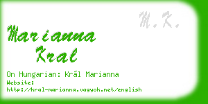 marianna kral business card